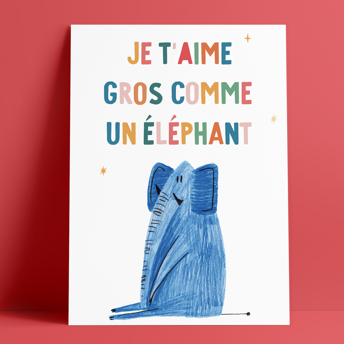 "Comme un éléphant" - Format A4
