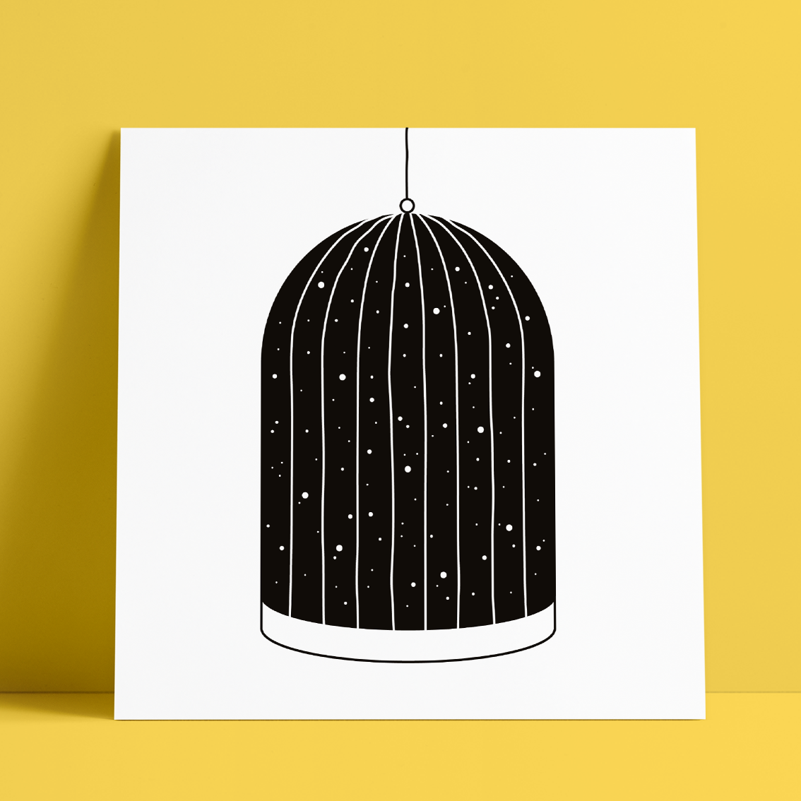 Laurent Duvoux - Cage espace, 20x20, 100 ex. 30euros