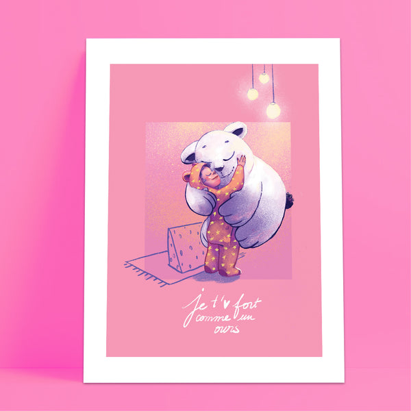 Pack de 5 - Illustration 2500 Voix - [Je t'aime comme] - A5