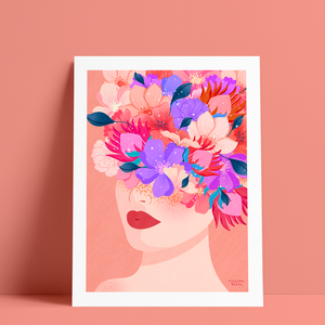Paulina Choleva - [La fille aux fleurs] - 2 formats disponibles, 30ex.