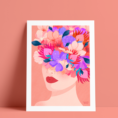 Paulina Choleva - [La fille aux fleurs] - 2 formats disponibles, 30ex.