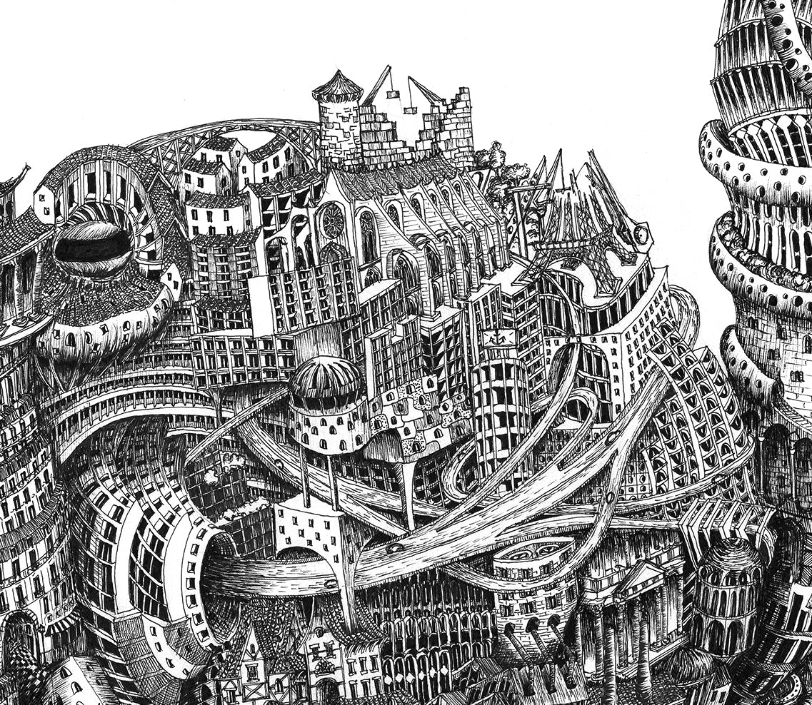 Vincent Macquart - [Octopolis] - 90x63cm, 100 ex., SIGNÉ,  200€.