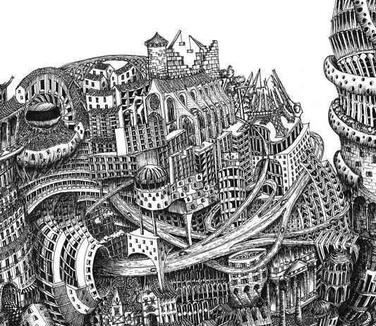 Vincent Macquart - [Octopolis] - 90x63cm, 100 ex., SIGNÉ,  200€.