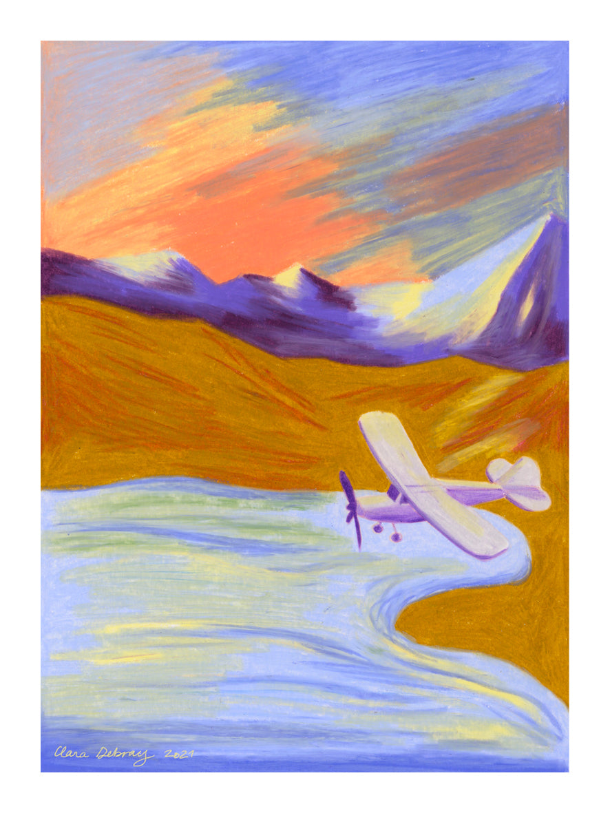 Clara Debray - [L'avion] - 30x40cm, 20 ex.