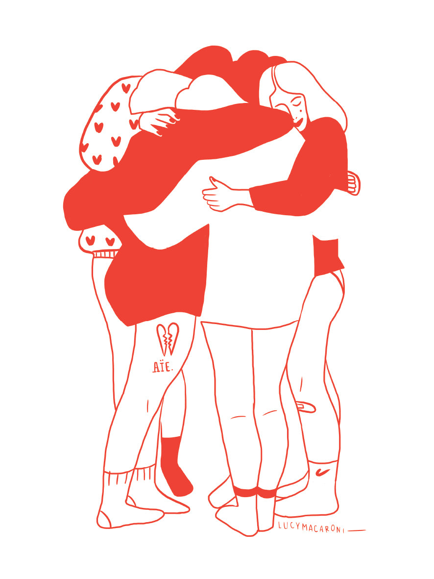 Lucymacaroni - [Hug] - 30x40cm, 50 ex.