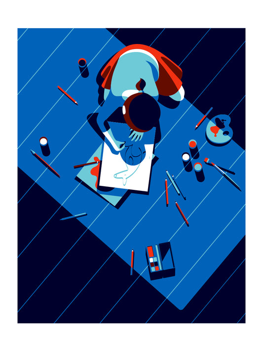 Malika Favre - [Sans-titre] - 40x50cm, 100 ex., 80€.