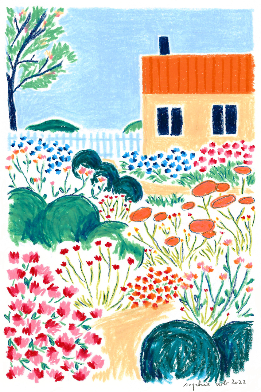 10. Sophie Weidler-Bauchez  [L'allée du jardin] - 21x29,7cm, 25 ex.