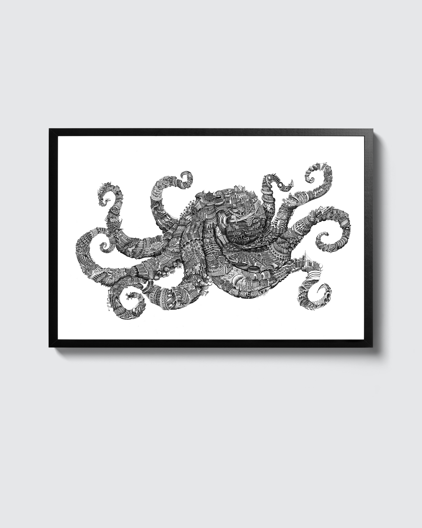 Vincent Macquart - [Octopolis] - 90x63cm, 100 ex., SIGNÉ,  200€.