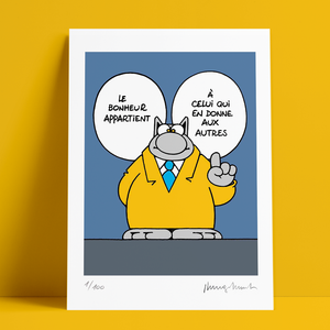 Philippe Geluck - [Le Chat], 30x40cm, 100ex., SIGNÉ
