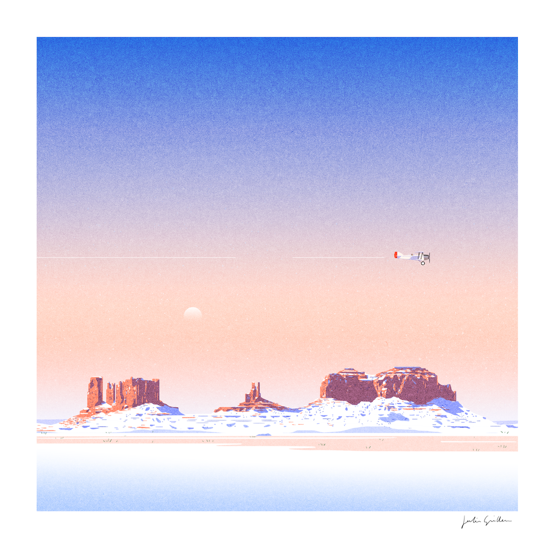 Julie Guillem - [Monument Valley], 30x30cm, 70ex.