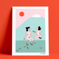 Coucou Suzette - [Flirt au Mont Fuji] - 30x40cm, 100 ex.