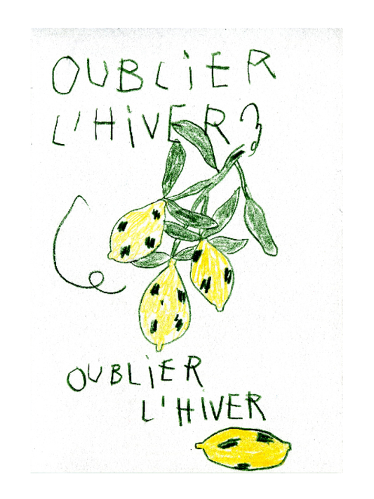 Elsa Adamus- [Oublier l'hiver] - 20x30cm, 10 ex.