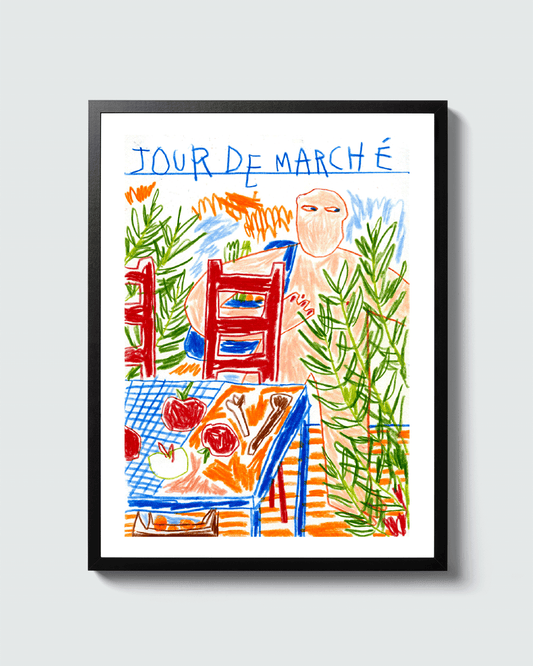 Elsa Adamus- [Jour de marché] - 20x30cm, 10 ex.