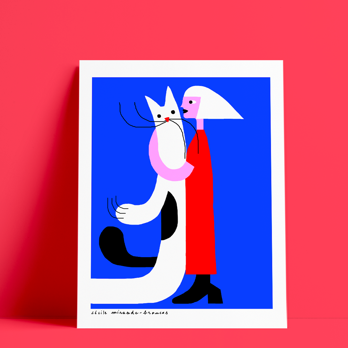 Cécile Mirande-Broucas - [Le chat], 40x50cm, 60ex.