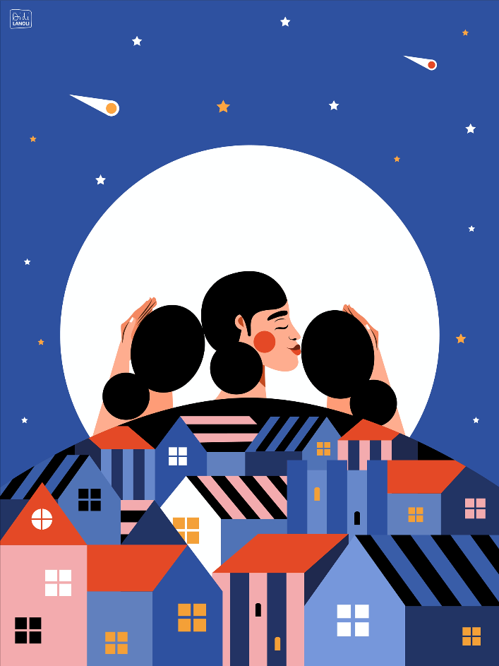 Didi Lanoli - [To the moon & Back], 30x40cm, 100ex.