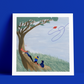 Lili Wood - [Chasse au cerf-volant] - 30x30cm, 50 ex.