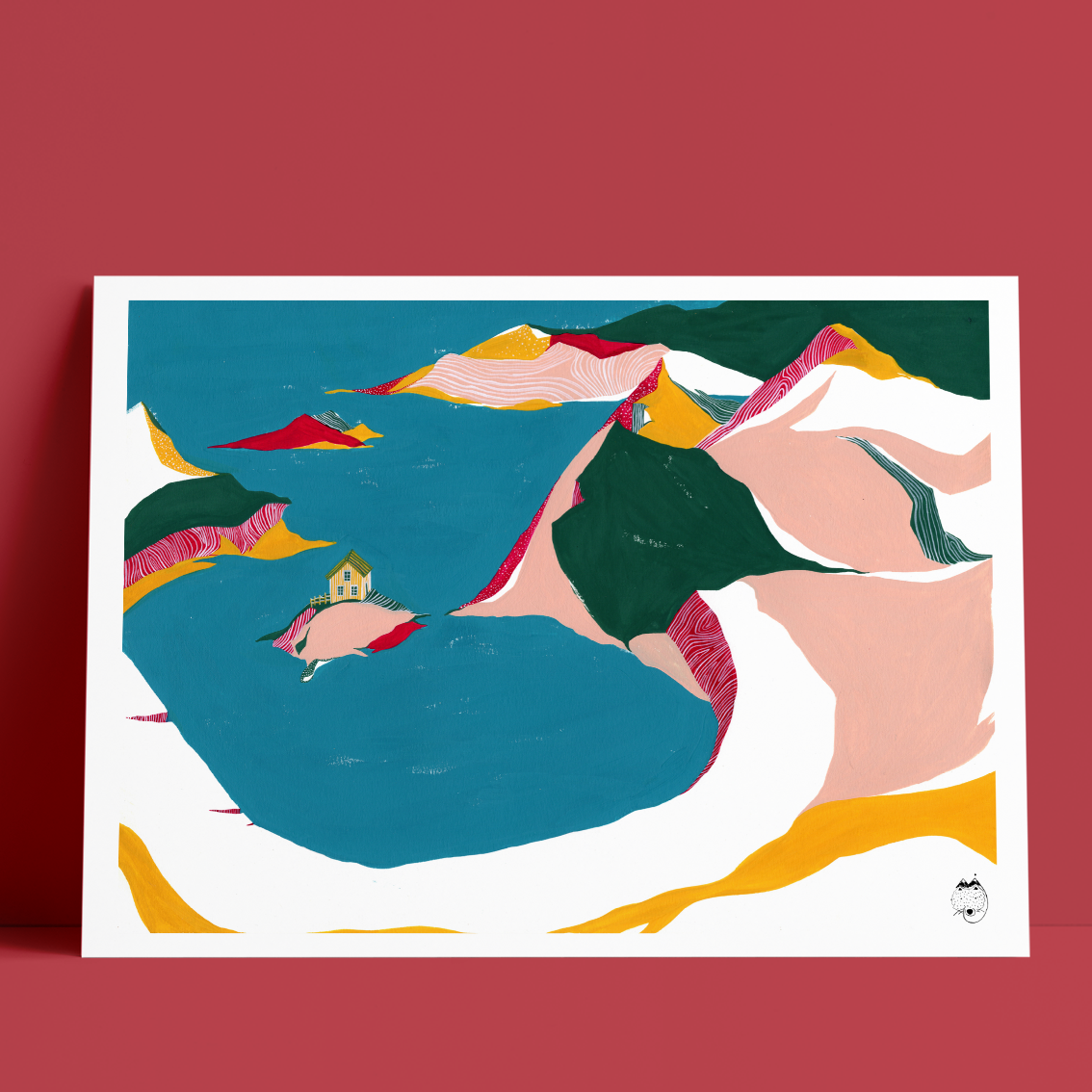 Mathilde Joly - [L'île au centre] - 30x40cm, 50 ex.