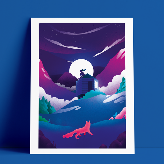 Victoria Roussel - [Le renard de Chaumailloux] - 30x40cm, 50 ex.