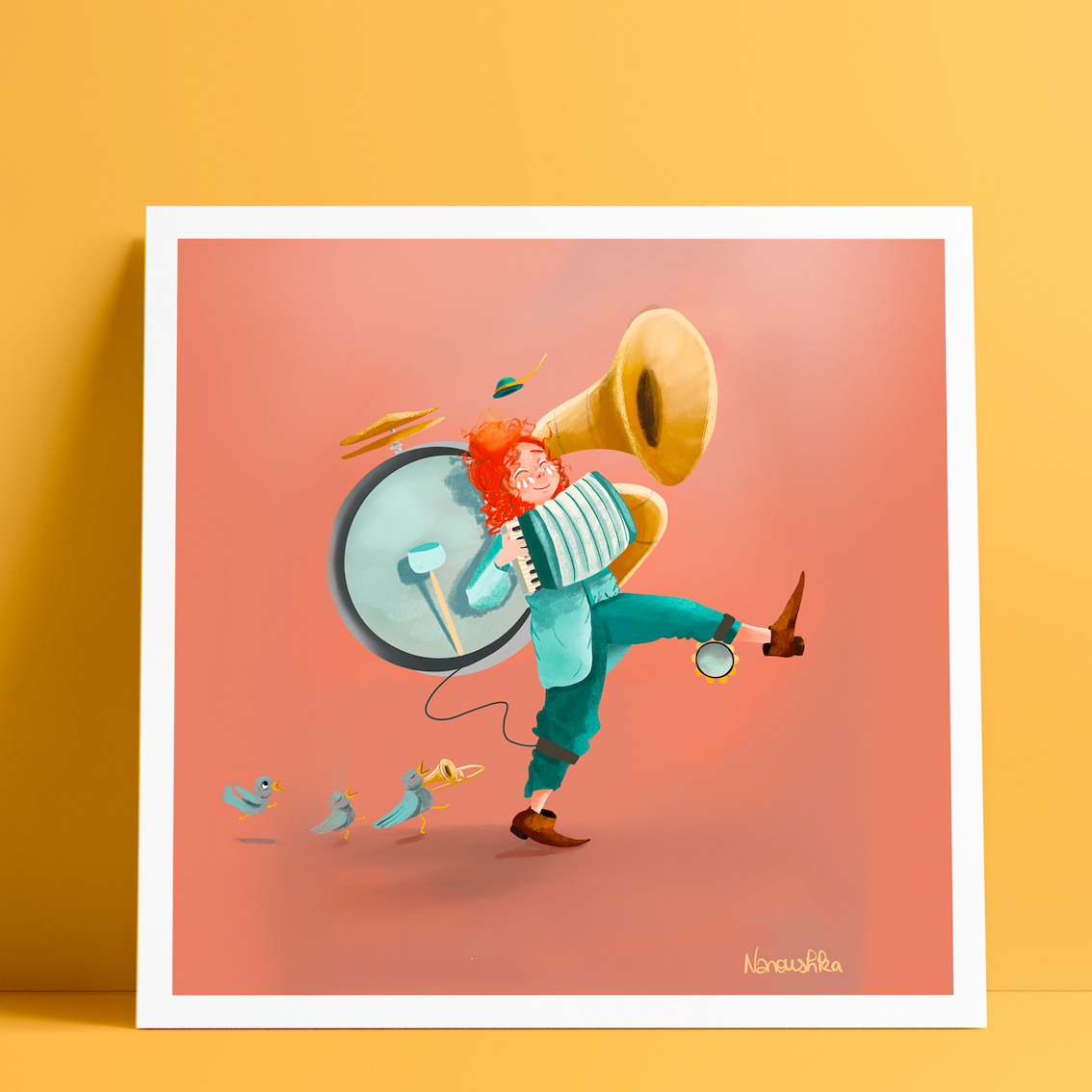 Margaux Sabourin - [L'hymne à la joie], 30x30cm, 100ex., 30€
