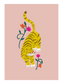 Laura Lhuillier - [Tigre fleuri] - 30x40cm, 50 ex.
