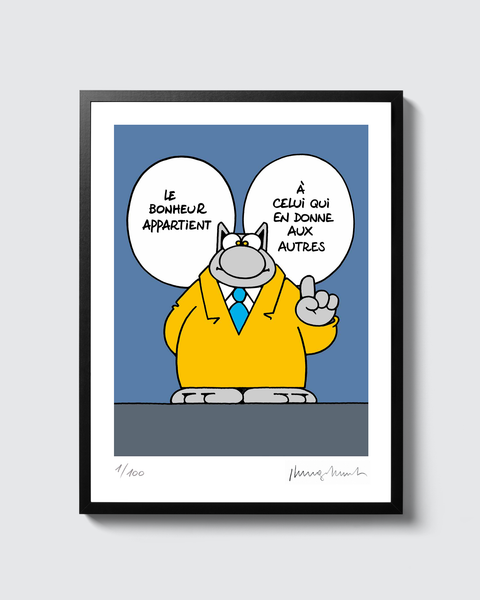 Philippe Geluck - [Le Chat], 30x40cm, 100ex., SIGNÉ