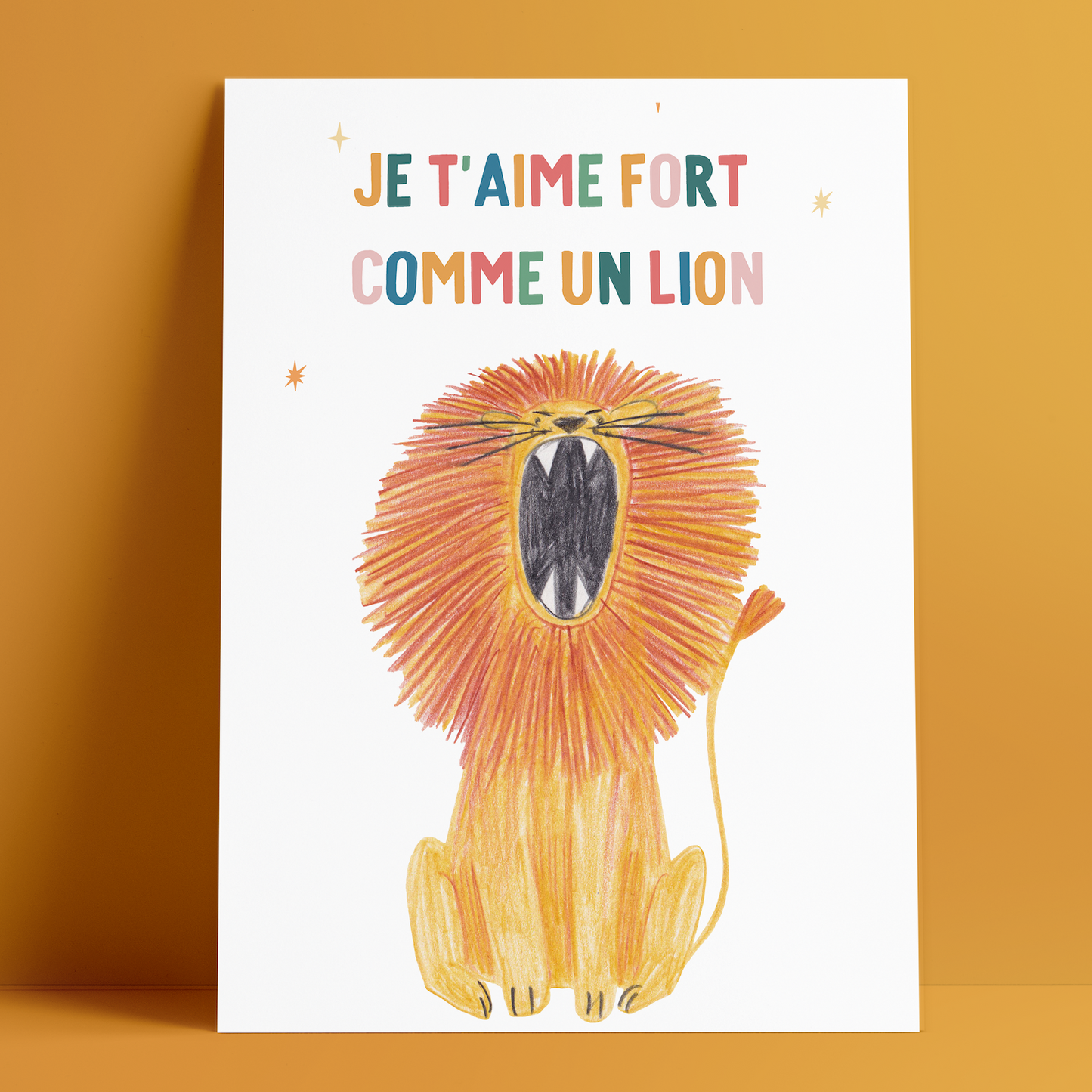 "Comme un lion" - Format A4