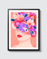 Paulina Choleva - [La fille aux fleurs] - 30x40cm, 50 ex.