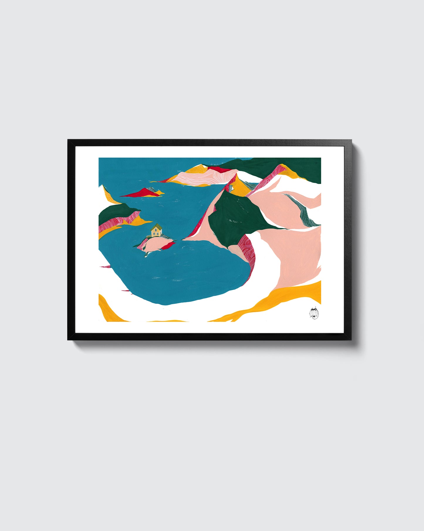 Mathilde Joly - [L'île au centre] - 30x40cm, 50 ex.