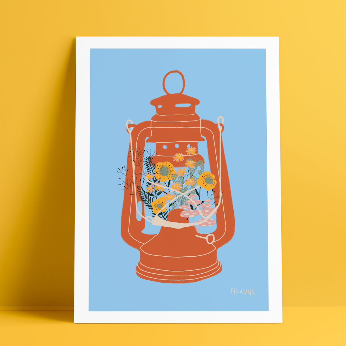 Pilaune - [Lampe à pétrole], 21x29,7cm, 50ex.