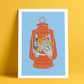 Pilaune - [Lampe à pétrole], 21x29,7cm, 50ex.