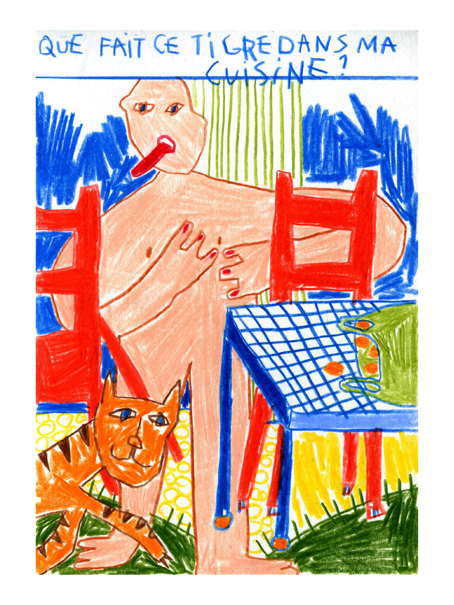 Elsa Adamus- [Tigre] - 30x40cm, 10 ex., 45€.